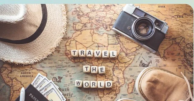 Travel flatlay